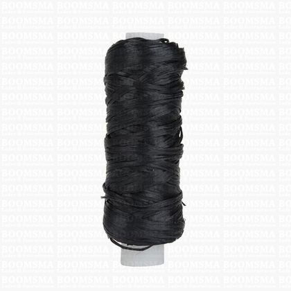 Artificial flat sinew (waxed) black 18,3 meters - pict. 1