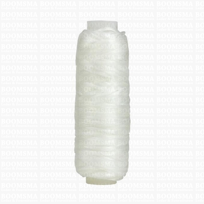 Artificial flat sinew (waxed) white 18,3 meters - pict. 1