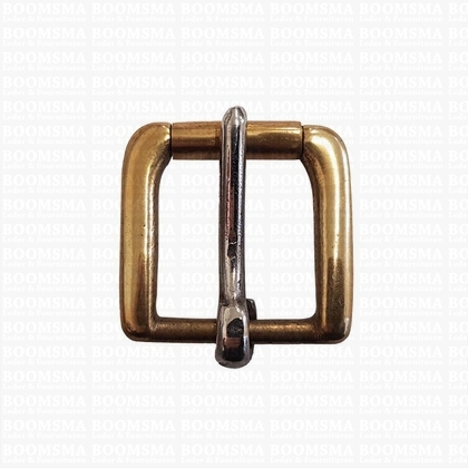 Brass buckle with stainless steel pin Messing Roller Buckle 28 mm - pict. 1