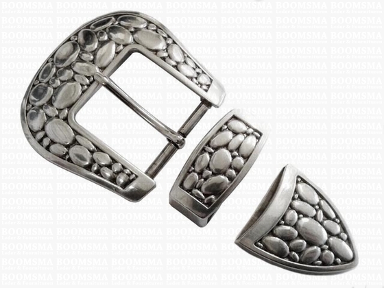 Buckle set: 'stone' 38 mm (ea) - pict. 1