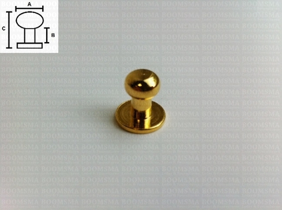 Button studs gold LARGE  (per 10 pcs.) - pict. 2