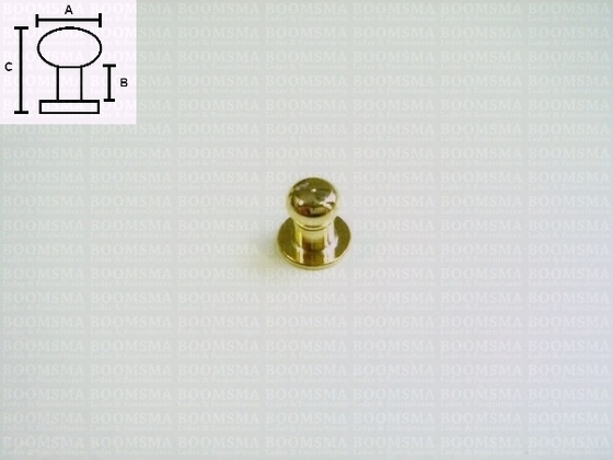 Button studs gold MEDIUM  (per 10 pcs.) - pict. 2