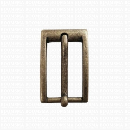 Ceintuurgesp 20 mm antique brass plated version 3a - pict. 1