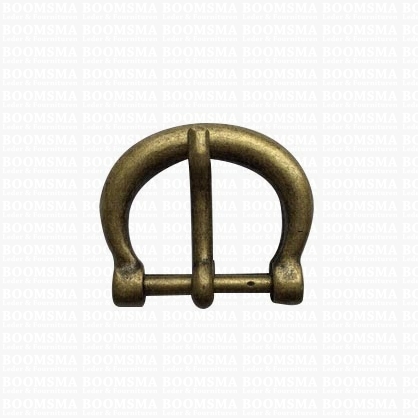 Ceintuurgesp 20 mm antique brass plated version 6 - pict. 1