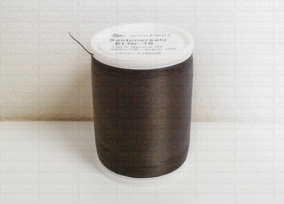 Cotton thread brown nr. 10 dark brown (100) - pict. 2