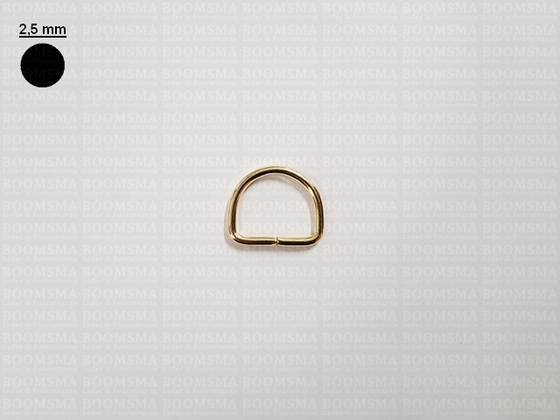 D-ring unwelded gold 20 mm - pict. 1