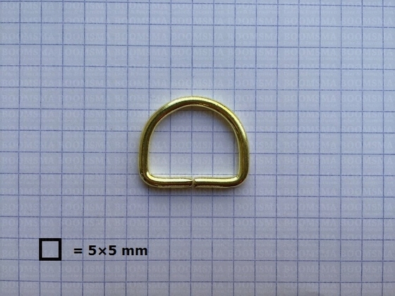 D-ring unwelded gold 20 mm - pict. 2