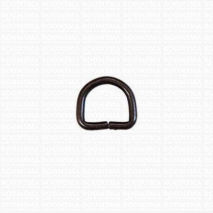 D-ring unwelded nearly black 10 mm  - pict. 1