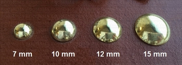 Rivets: Domed rivet gold - pict. 6