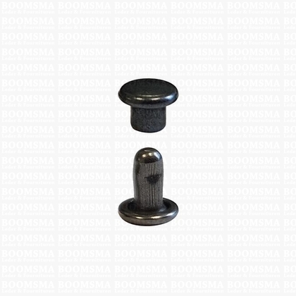 Rivets: Rivets 00/2 double cap nearly black 00/2 per 100 - pict. 1