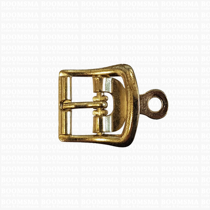 Centre bar buckle with plate small - 16 mm gold 16 mm - pict. 1