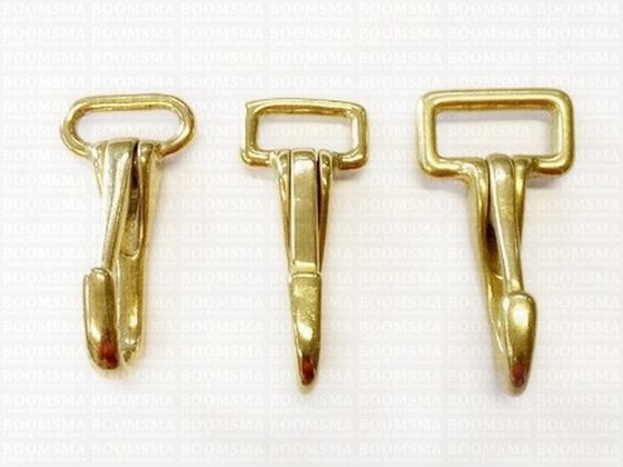 Halter snap solid brass - pict. 3