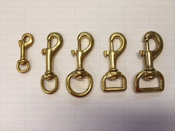 Heavy duty swivel eye bolt snap solid brass - pict. 4