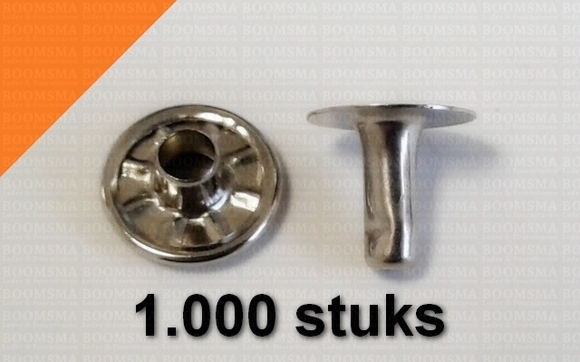 Rivets: Rivet 026 silver 026 cap Ø 11 mm, pin 9 mm (per 1000 (M/pk)) - pict. 1