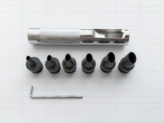 Oval punch set oval, 2,5 - 3,5 - 4,5 - 5,5 - 6,5 & 7,0mm long (ea) - pict. 2