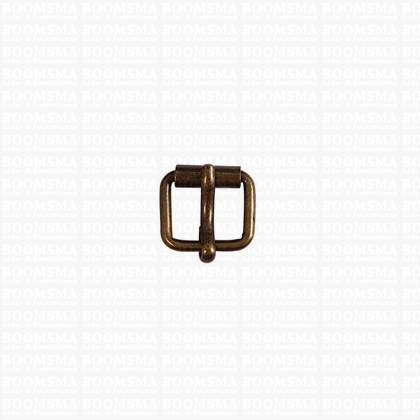 Roller buckle slim antique brass plated 12 mm - pict. 1