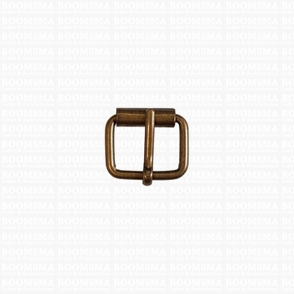 Roller buckle slim antique brass plated 16 mm - pict. 1