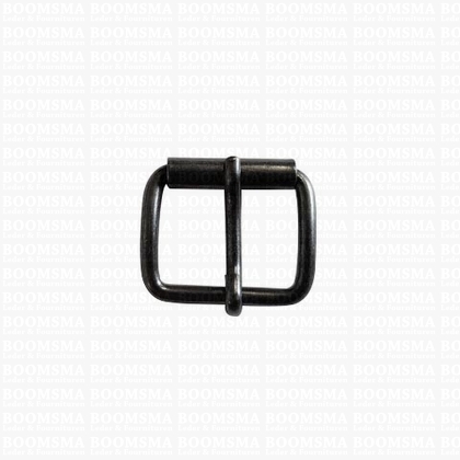 Roller buckle slim curved nearly black 25 mm - pict. 1