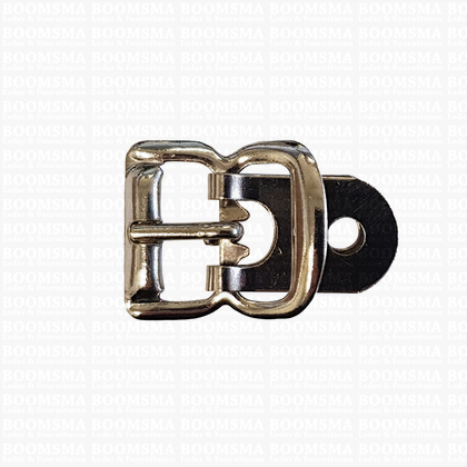 Centre bar buckle with plate small - 16 mm silver 16 mm - pict. 1