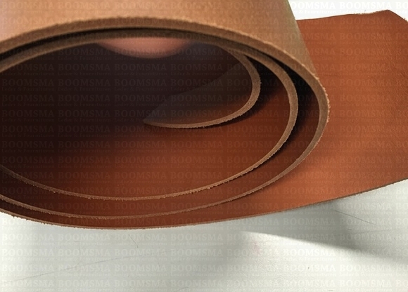 Veg tanned strap wide light brown / cognac - pict. 2