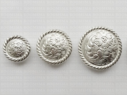 Concho: Western conchos  screwback silver - pict. 3