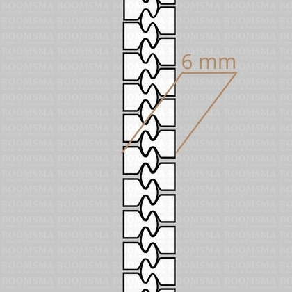 Zipper Divisible Block Tooth  6 mm  - pict. 4