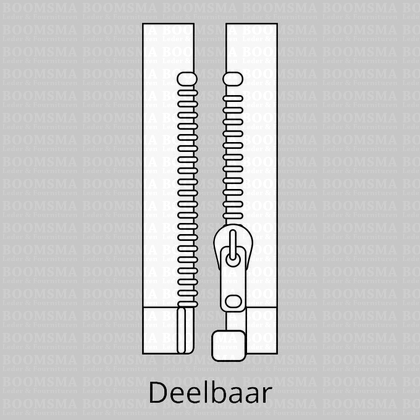 Zipper Divisible Block Tooth  6 mm  - pict. 5