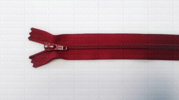 Zipper nylon spiral 40 cm COLOURED Donkerrood (520) - pict. 1