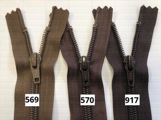 Zipper nylon spiral BROWN - pict. 1