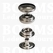Drukknoop: Drukknoop durabele dots zilver kop Ø 15 mm (per 100) - afb. 1