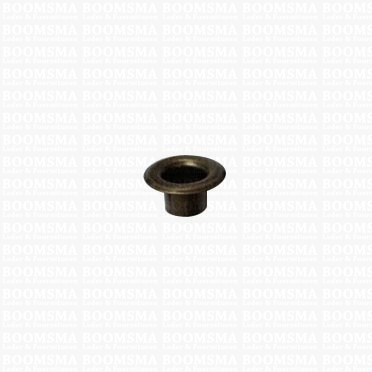 Nestelringen: Ringen voor ringslagstempel lichtbrons Ring 1/4 inch middel, 12 × 6 × 6 mm (kraag × gat × hoogte) (per 100) - afb. 1